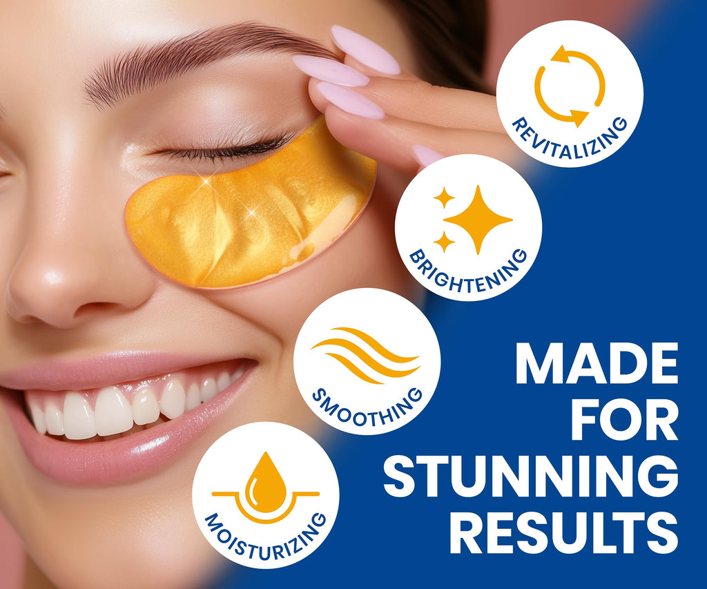 Stylia Collagen & Vitamin C Under Eye Patches for Puffy Eyes & Dark Circles - Depuffing, Hydrating & Firming Under Eye Mask with Hyaluronic Acid - Stocking Stuffers for Teen Girls, Vegan (30 Pairs)