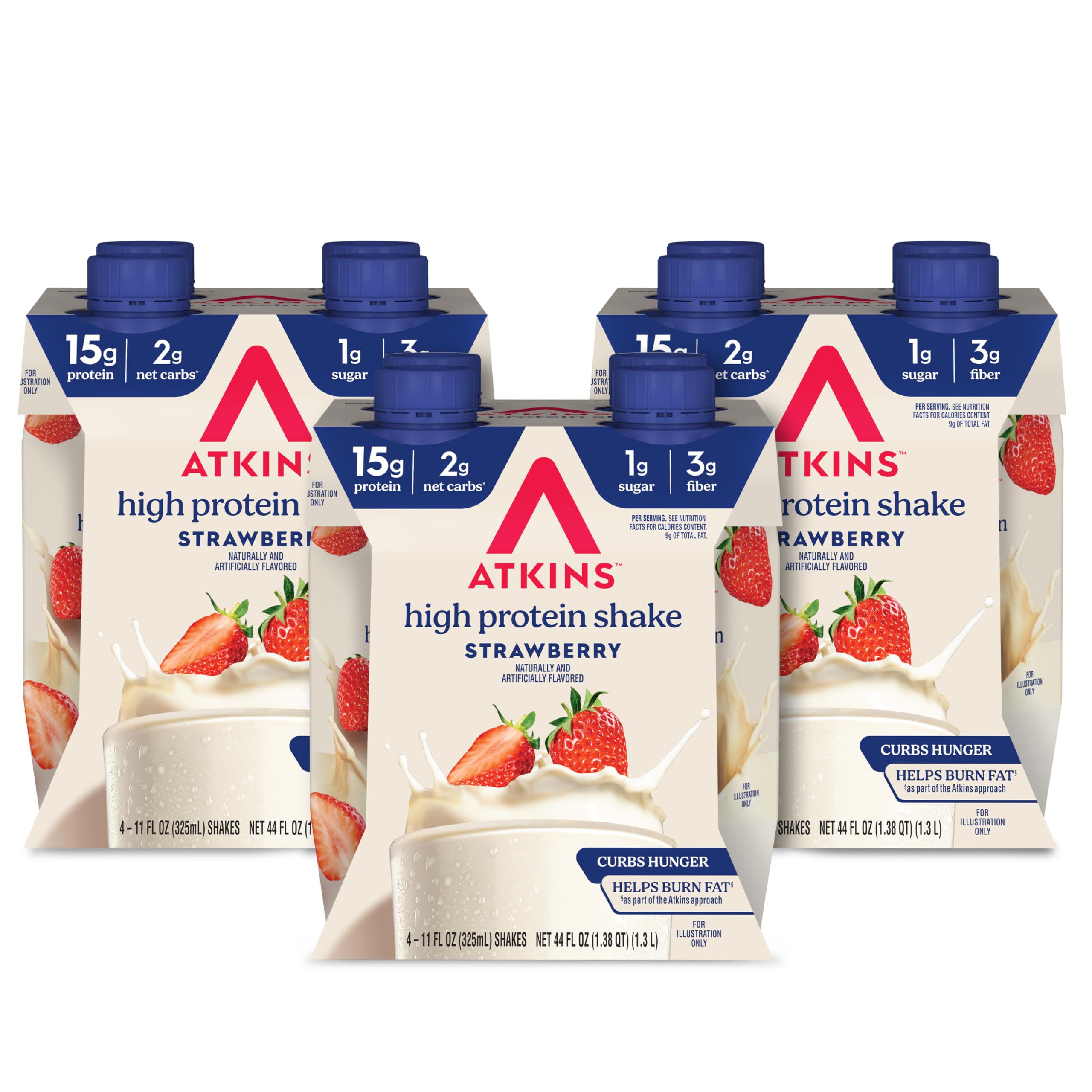 Atkins Chocolate Banana Protein-Rich Shake. With B Vitamins and Protein. Made with Real Fruit. Keto-Friendly and Gluten Free, 11 Fl Oz (Pack of 12)