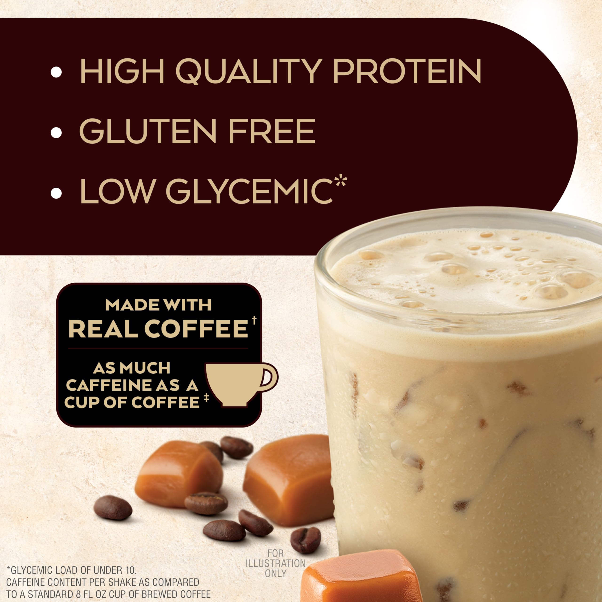 Atkins Coffee Lovers Protein Shake Variety Pack, Mocha Latte, Café Caramel and Café au Lait Flavored Protein Shakes, 15g Protein, 3g Fiber, GLP-1 Friendly, 12 Count