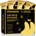 Under Eye Patches for Puffy Eyes Treatment 30 Pairs, 24K Gold Under Eye Masks for Dark Circles and Puffiness, Eye Gel Pads w/ Collagen, Sodium Hyaluronate, Rose Essence for Eye Bags Treatment