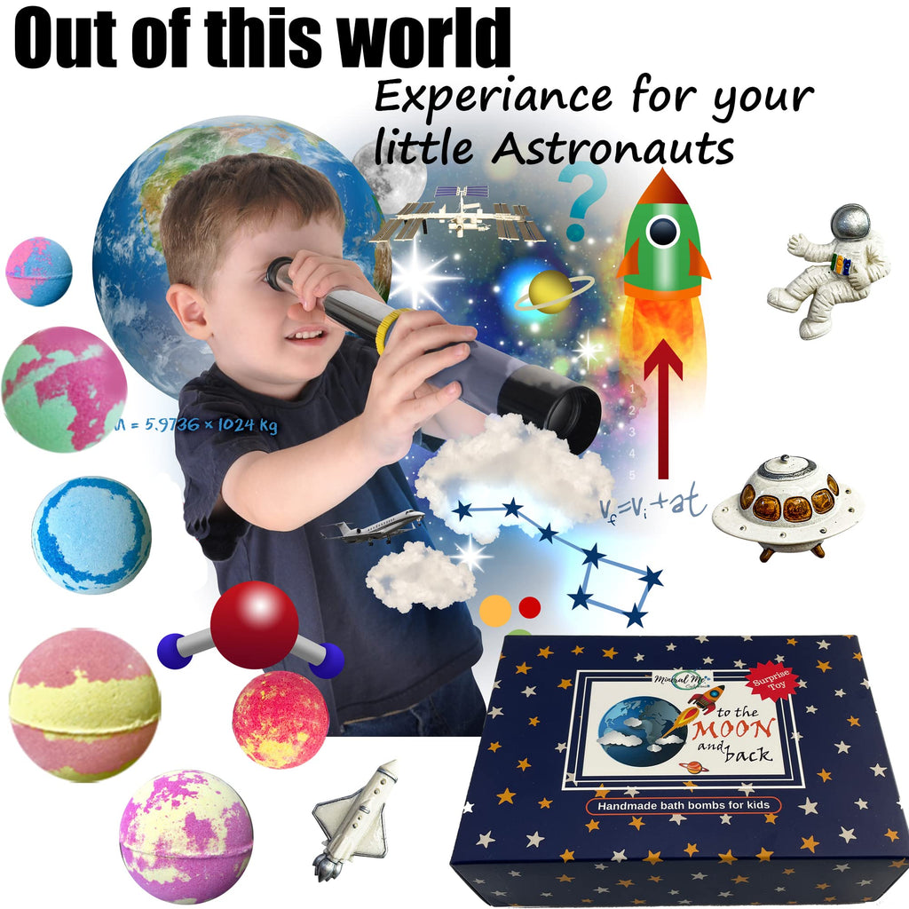Bath Bombs for Kids with Toys Inside - Organic Bubble Bath Fizzies with Jungle Animal Toys. Gentle and Kids Friendly Spa Bath Balls, Bath Fizz Balls - Birthday Gifts for Toddlers, Boys, Girls