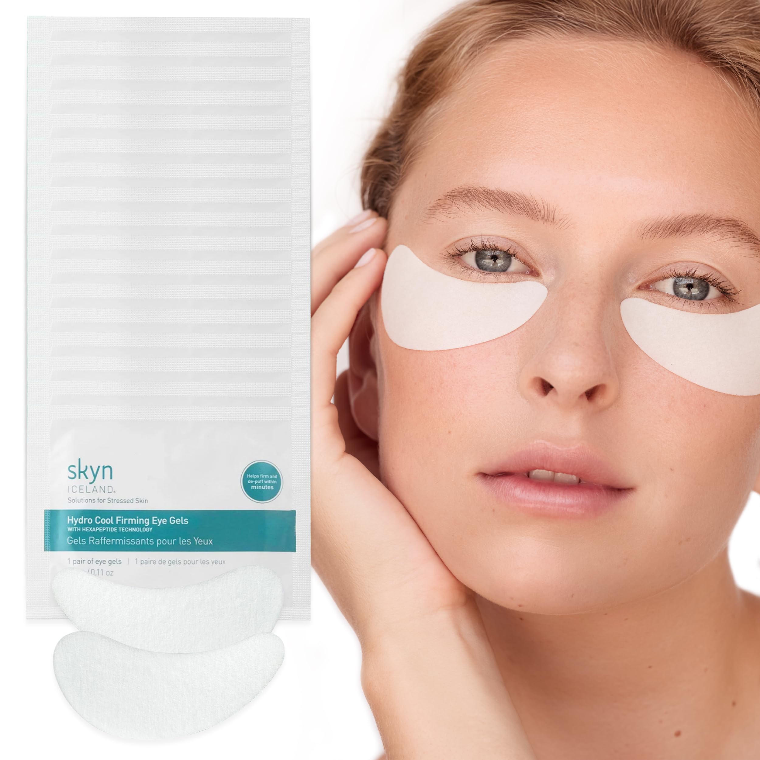 skyn ICELAND Hydro Cool Firming Under Eye Patches. Eye Gel Mask to Firm And Reduce Wrinkles, Fine Lines, Dark Circles, Puffy Eyes & Bags, 4 Pairs