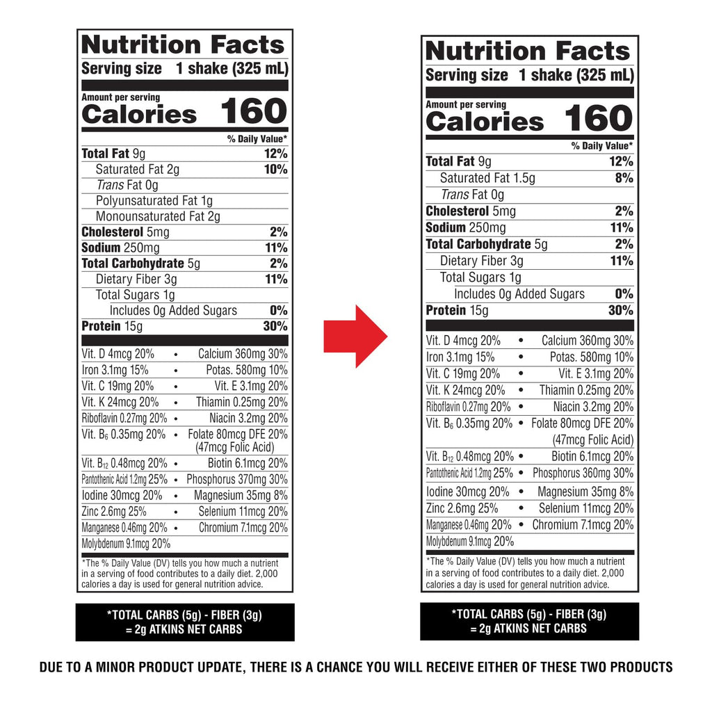 Atkins Chocolate Banana Protein-Rich Shake. With B Vitamins and Protein. Made with Real Fruit. Keto-Friendly and Gluten Free, 11 Fl Oz (Pack of 12)