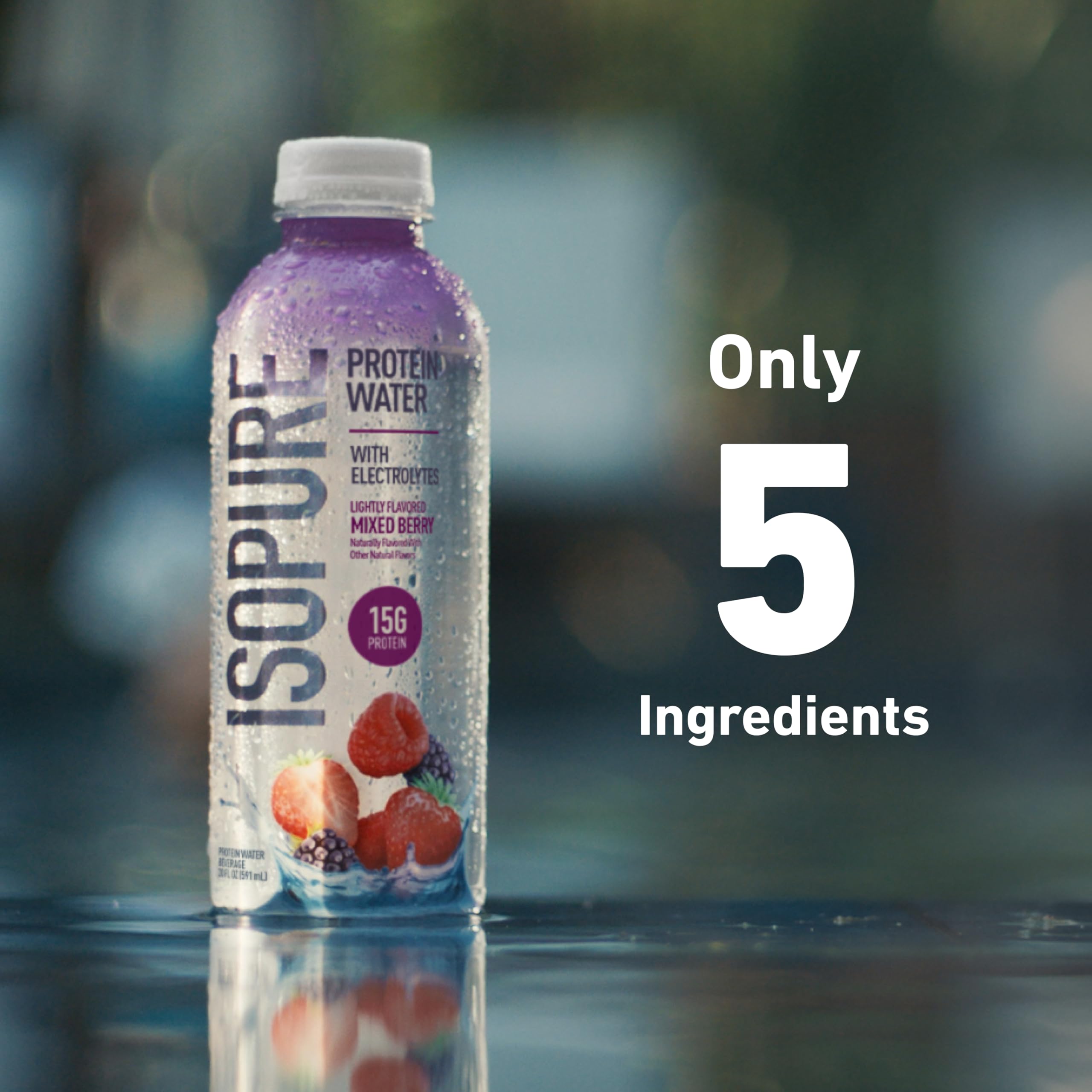Isopure Clear Whey Isolate Protein Powder, Lactose Free, Gluten Free, Naturally Flavored, Watermelon Lime, 20g Protein Per Serving, 14.1 Oz, 16 Servings (Packaging May Vary)