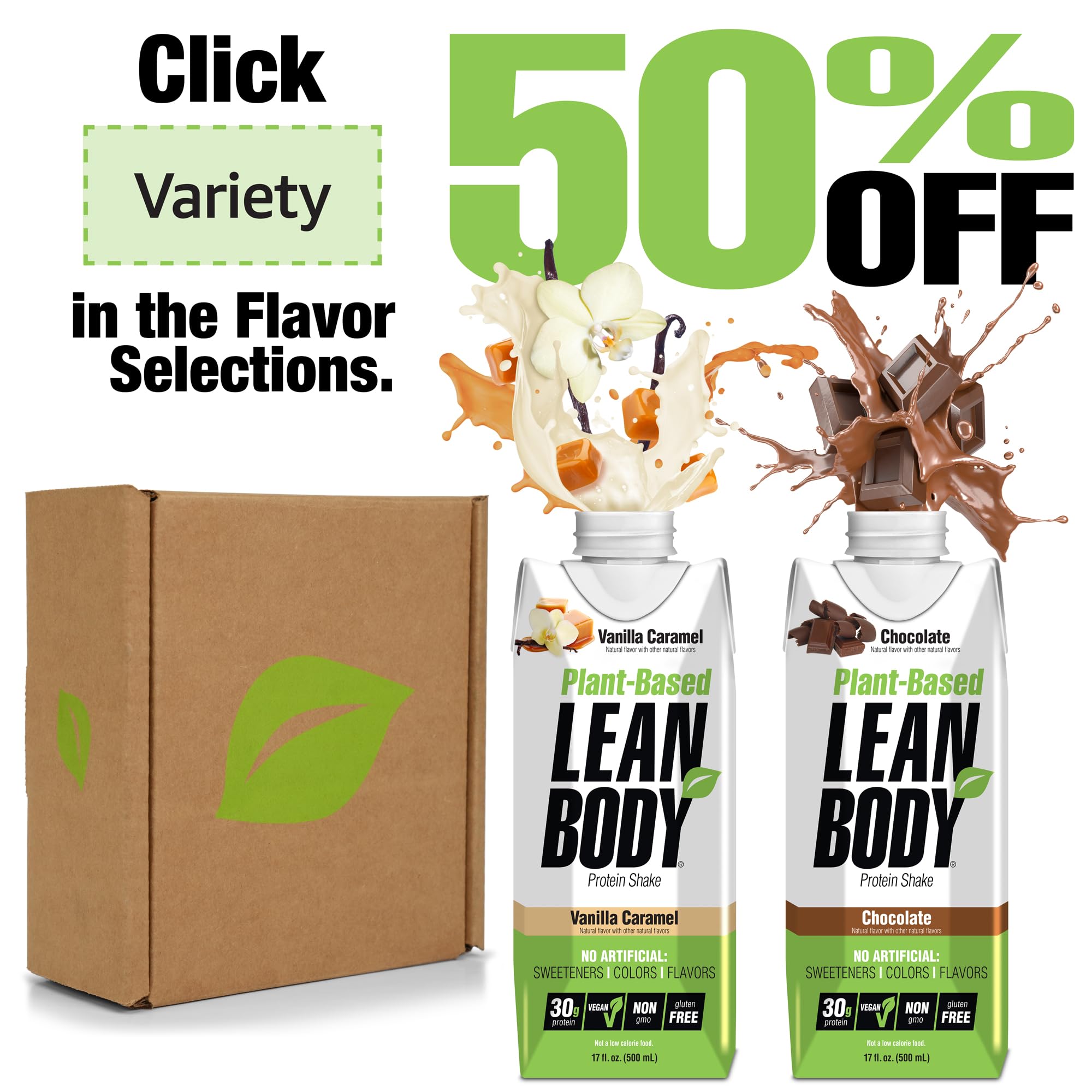 Labrada Lean Body Ready-to-Drink Chocolate Protein Shake, 40g Protein, Whey Blend, 0 Sugar, Gluten Free, 22 Vitamins & Minerals, LABRADA, 17 Fl Oz (Pack of 12)